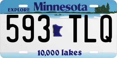 MN license plate 593TLQ