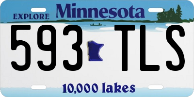 MN license plate 593TLS