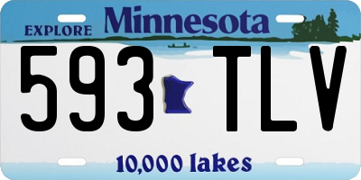 MN license plate 593TLV