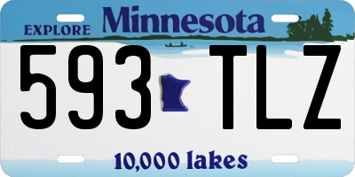 MN license plate 593TLZ