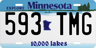 MN license plate 593TMG