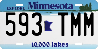 MN license plate 593TMM