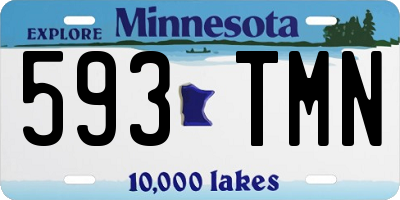 MN license plate 593TMN