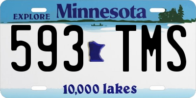 MN license plate 593TMS