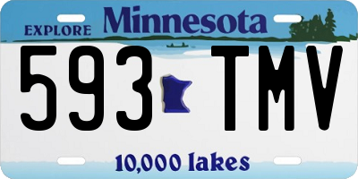 MN license plate 593TMV