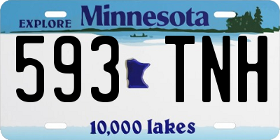 MN license plate 593TNH