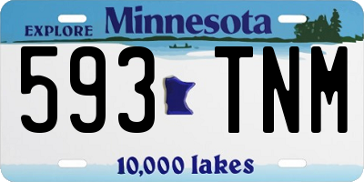 MN license plate 593TNM
