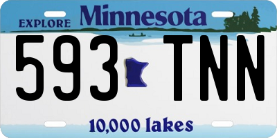 MN license plate 593TNN