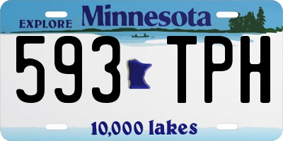 MN license plate 593TPH