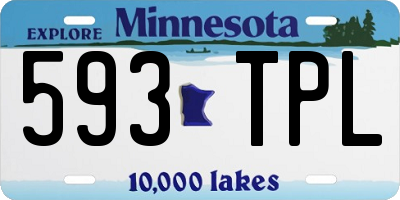 MN license plate 593TPL
