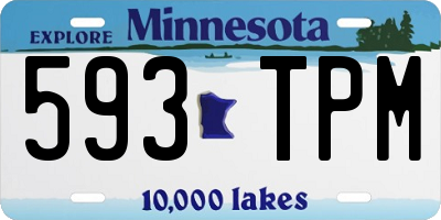MN license plate 593TPM