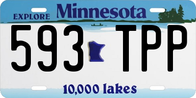 MN license plate 593TPP