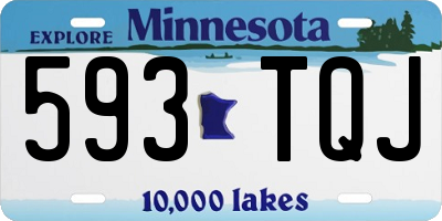 MN license plate 593TQJ