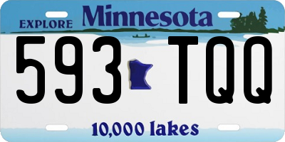 MN license plate 593TQQ