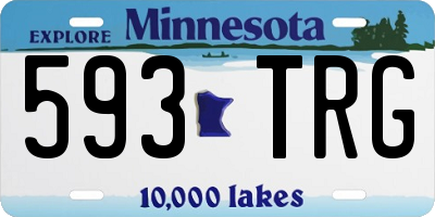 MN license plate 593TRG