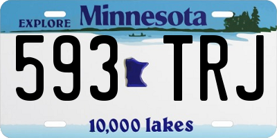 MN license plate 593TRJ