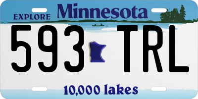 MN license plate 593TRL
