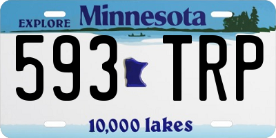 MN license plate 593TRP