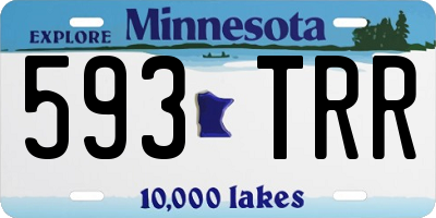 MN license plate 593TRR