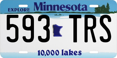 MN license plate 593TRS