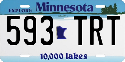 MN license plate 593TRT