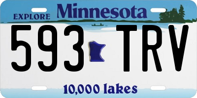MN license plate 593TRV