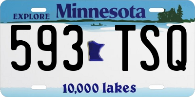 MN license plate 593TSQ