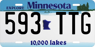MN license plate 593TTG