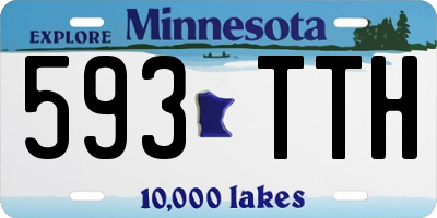 MN license plate 593TTH