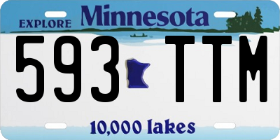 MN license plate 593TTM