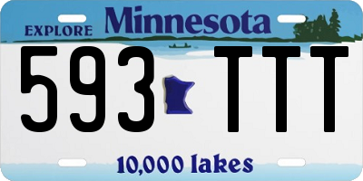 MN license plate 593TTT