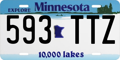 MN license plate 593TTZ
