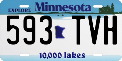 MN license plate 593TVH