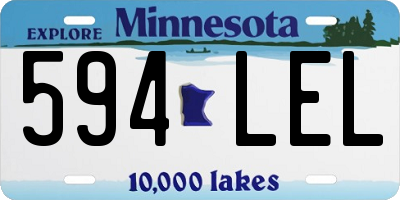 MN license plate 594LEL