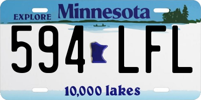 MN license plate 594LFL