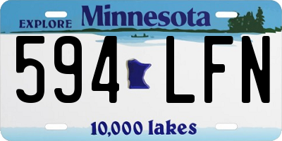 MN license plate 594LFN