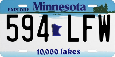 MN license plate 594LFW
