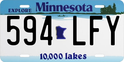 MN license plate 594LFY
