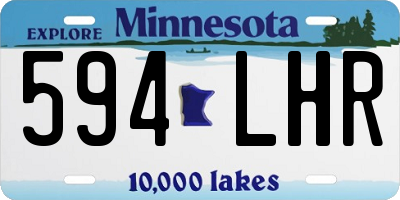 MN license plate 594LHR