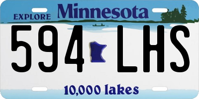 MN license plate 594LHS