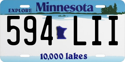 MN license plate 594LII