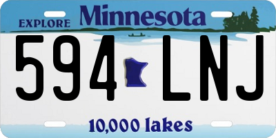 MN license plate 594LNJ