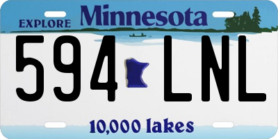 MN license plate 594LNL