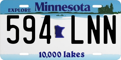 MN license plate 594LNN