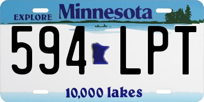 MN license plate 594LPT