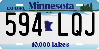 MN license plate 594LQJ