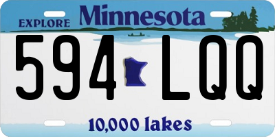 MN license plate 594LQQ