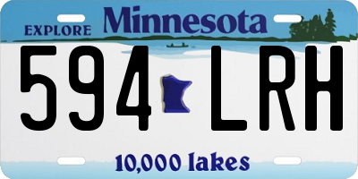 MN license plate 594LRH