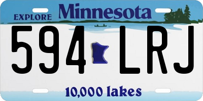 MN license plate 594LRJ