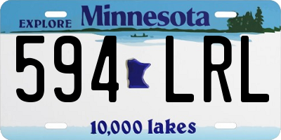 MN license plate 594LRL